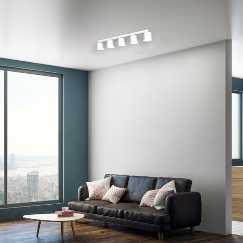 DIXIE mennyezeti lámpa fehér 5xGX53 Milagro