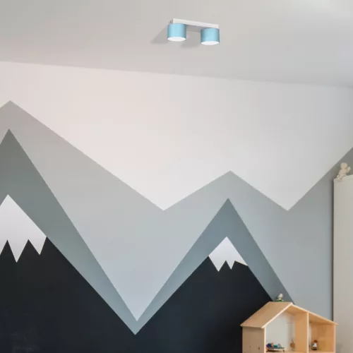 DIXIE mennyezeti lámpa kék fehér 2xGX53 Milagro