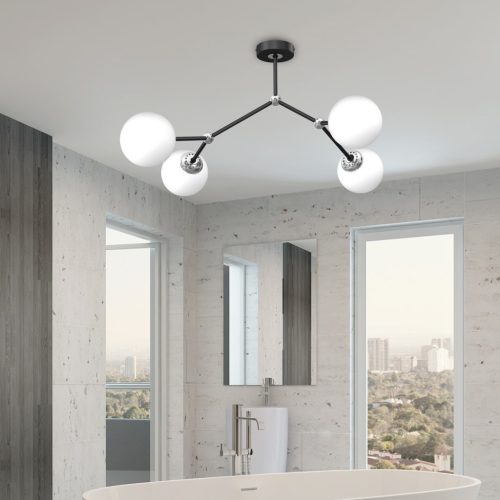 JOY mennyezeti lámpa fekete 4xE14 Milagro