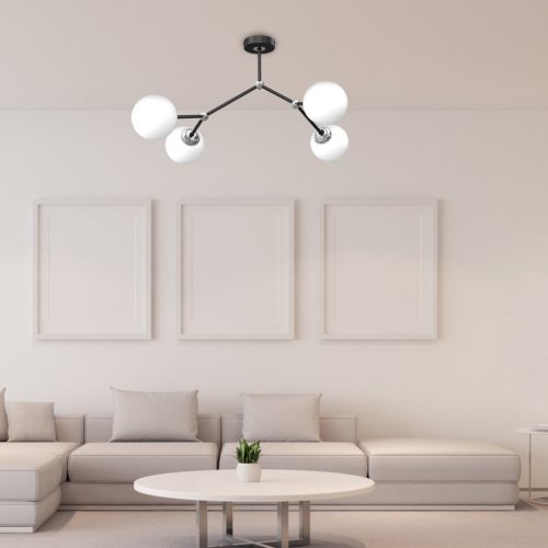 JOY mennyezeti lámpa fekete 4xE14 Milagro