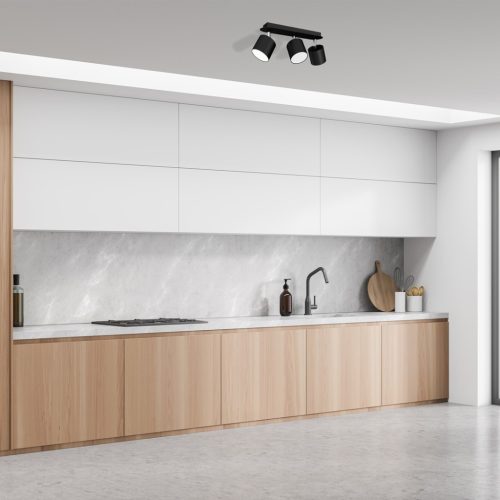 DIXIE mennyezeti lámpa fekete 3xGX53 Milagro mozgatható szalag