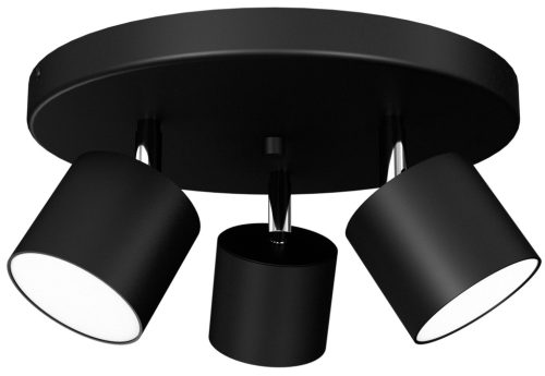 DIXIE mennyezeti lámpa fekete 3xGX53 mozgatható Milagro