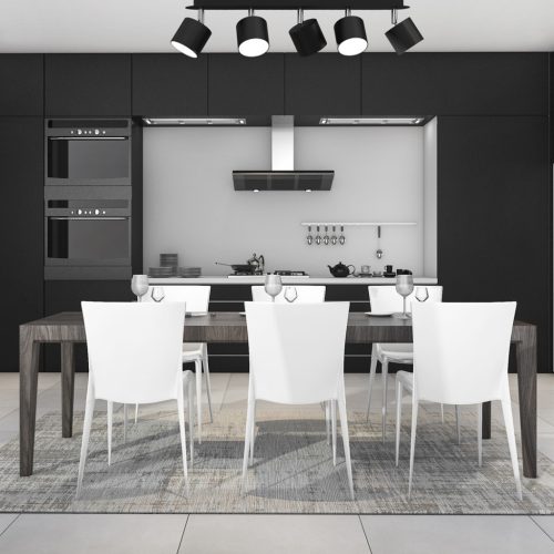 DIXIE mennyezeti lámpa fekete 5xGX53 mozgatható Milagro