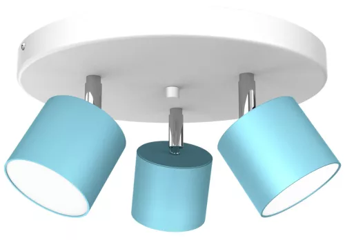 DIXIE mennyezeti lámpa kék fehér 3xGX53 mozgatható Milagro