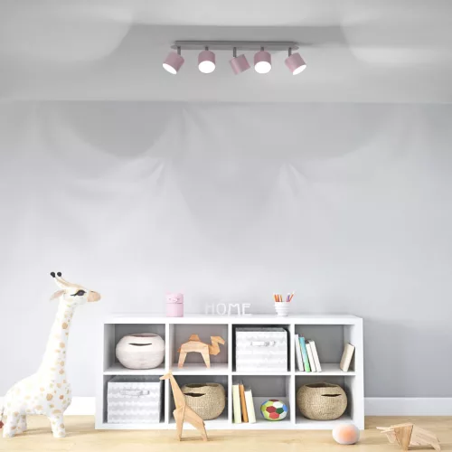 DIXIE Pink mennyezeti lámpa 5xGX53 Milagro