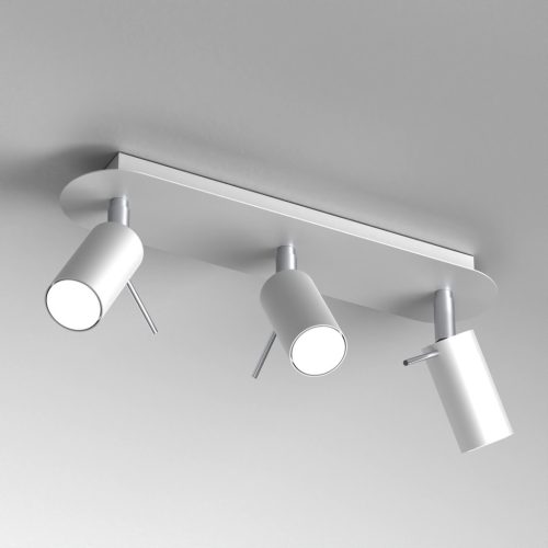 PRESTON mennyezeti lámpa fehér króm 3x mini GU10 Milagro