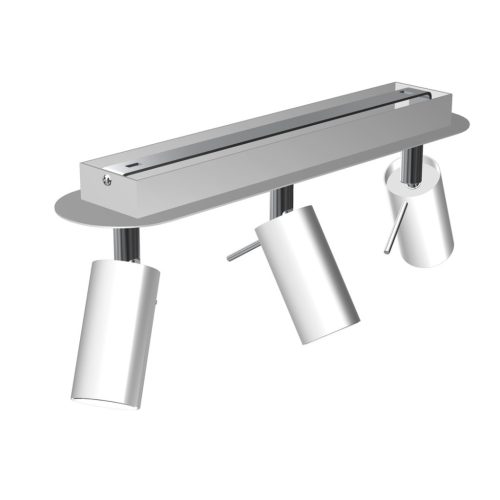 PRESTON mennyezeti lámpa fehér króm 3x mini GU10 Milagro