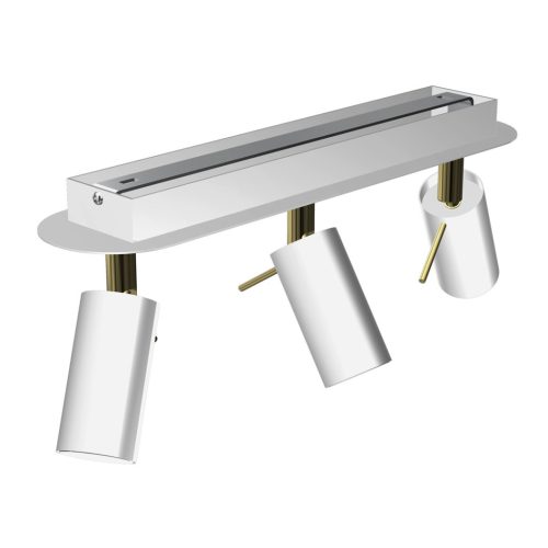 PRESTON Gold fehér mennyezeti lámpa 3x mini GU10 Milagro