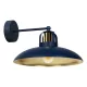 FELIX fali lámpa, sötétkék, kék, arany, 1xE27, Milagro