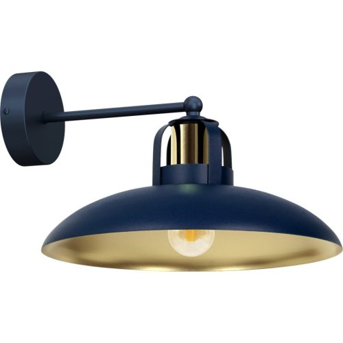 FELIX fali lámpa, sötétkék, kék, arany, 1xE27, Milagro