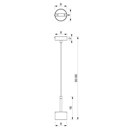 ARENA Black Gold 1xGX53 Milagro mennyezeti függőlámpa