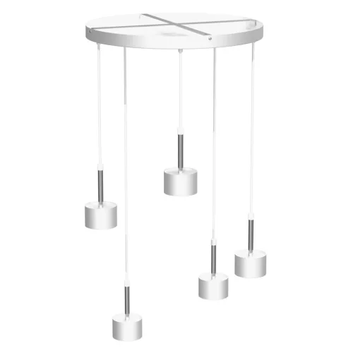 ARENA fehér ezüst mennyezeti lámpa 5xGX53 Milagro