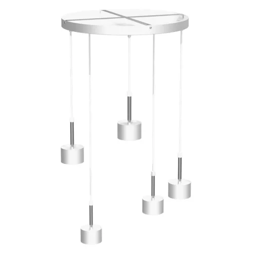 ARENA fehér ezüst mennyezeti lámpa 5xGX53 Milagro