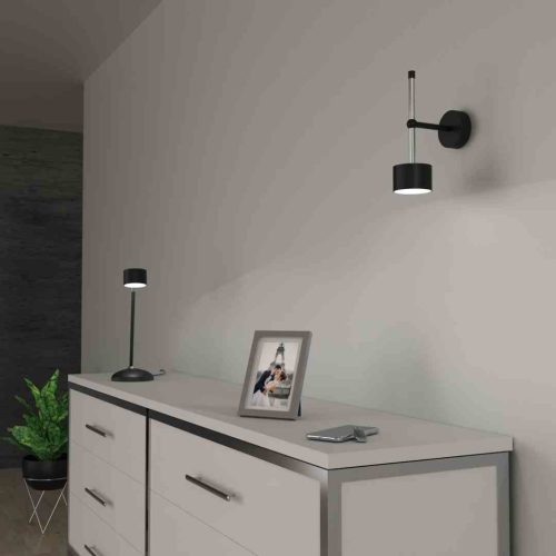 ARENA Fali lámpa Fekete Ezüst 1xGX53 Milagro