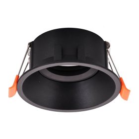   HALOGÉN Süllyesztett mennyezeti lámpatest GU10 Kerek Mozgatható IP20 Fekete Milagro