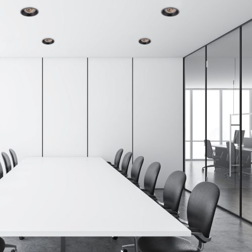 HALOGÉN Süllyesztett mennyezeti lámpatest GU10 Kerek Mozgatható IP20 Fekete Milagro