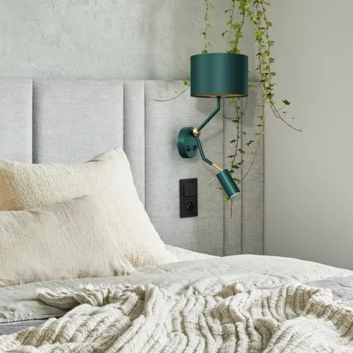 VERDE fali lámpa zöld + 1x mini GU10 Milagro