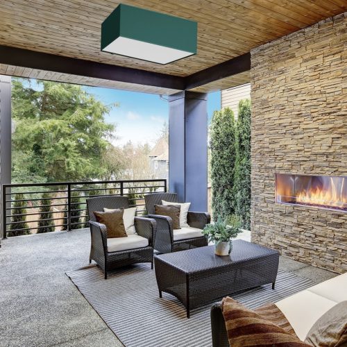 LED mennyezeti lámpa VERDE Green Square 3xE27 50cm Milagro