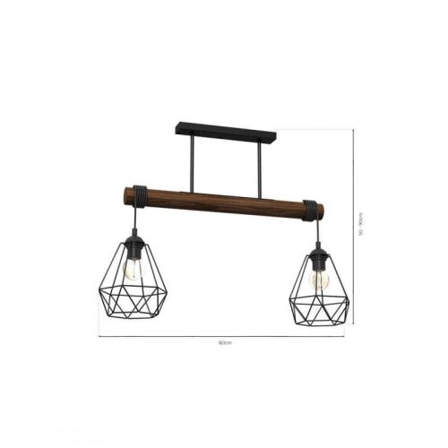 ACERO mennyezeti lámpa 2xE27 Milagro