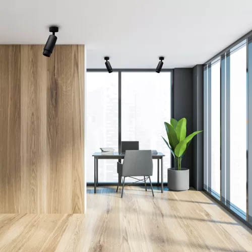 Felületre szerelhető halogén mennyezeti lámpatest MICA Zoom fekete 1xGU10 Spot Milagro