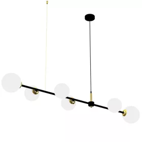 POP mennyezeti lámpa 6xE14 fekete-fehér Milagro