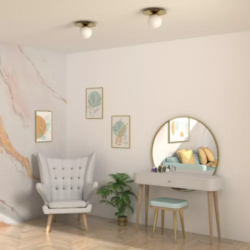 PLATO felületi mennyezeti lámpa 1xE14 kerek 20cm Milagro