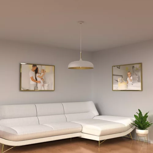 LINCOLN mennyezeti lámpa White Gold 1xE27 45cm Milagro