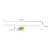 SHINE White Gold fali lámpa 60cm 13,8W LED Milagro