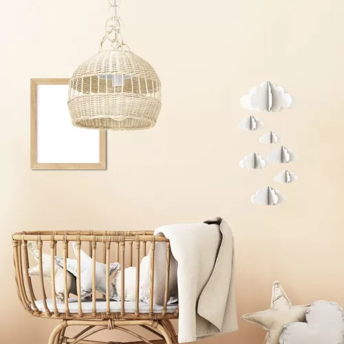 VIMINI Fonott mennyezeti lámpa 1xE27 Fehér Milagro