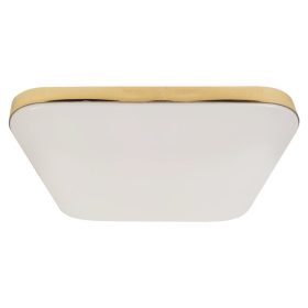   LED mennyezeti lámpa Felületre szerelt Gold Square Nemo 17W 33 cm 4000K IP44 Milagro