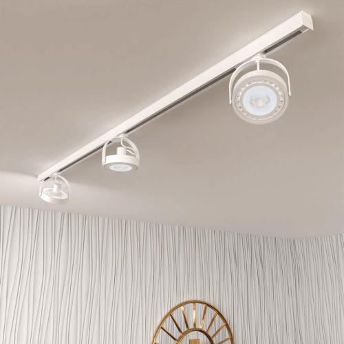 Világítósín készlet 1,5 m-es sín + 3x sínlámpa AR111-GU10 White Lugar Milagro