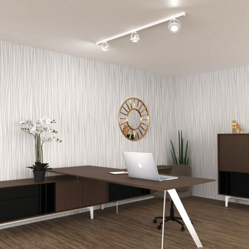 Világítósín készlet 1,5 m-es sín + 3x sínlámpa AR111-GU10 White Lugar Milagro