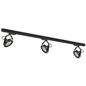   Világítósín készlet 1,5 m-es sín + 3x sínlámpa AR111-GU10 Black Lugar Milagro