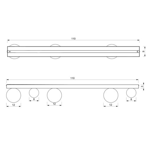BIBIONE 5xD9 Milagro mennyezeti lámpa