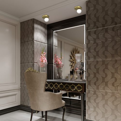 BIBIONE Arany mennyezeti lámpa 1xG9 Milagro