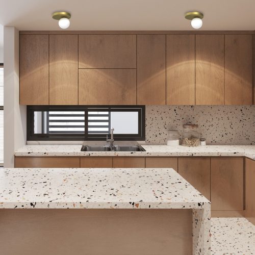 BIBIONE Arany mennyezeti lámpa 1xG9 Milagro