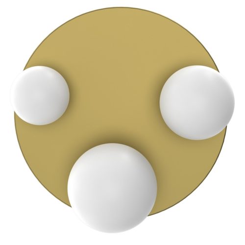 BIBIONE Arany mennyezeti lámpa 3xG9 Milagro