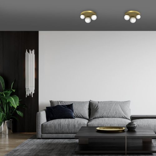 BIBIONE Arany mennyezeti lámpa 3xG9 Milagro