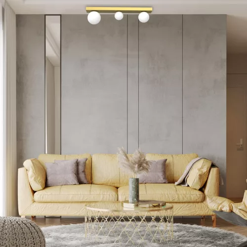 BIBIONE Arany mennyezeti lámpa 3xG9 Milagro Strip