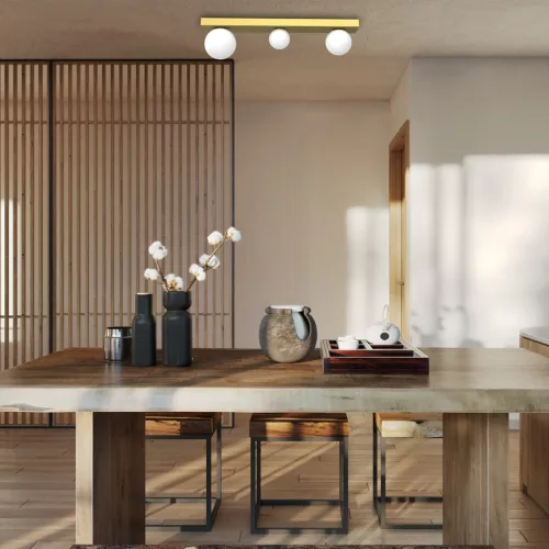 BIBIONE Arany mennyezeti lámpa 3xG9 Milagro Strip