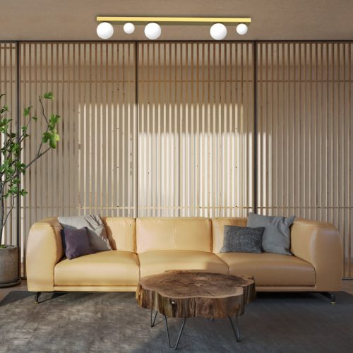 BIBIONE Arany mennyezeti lámpa 5xD9 Milagro