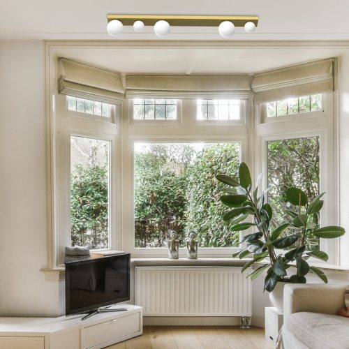 BIBIONE Arany mennyezeti lámpa 5xD9 Milagro