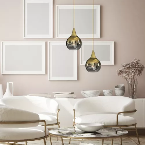 MONTE Arany függőlámpa fi 150 1xE27 Milagro