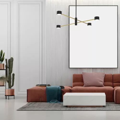 CROSS Arany mennyezeti lámpa 4xGX53 Milagro