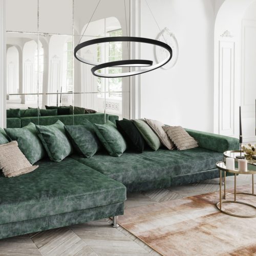 LUCERO fekete 48W LED Milagro mennyezeti lámpa