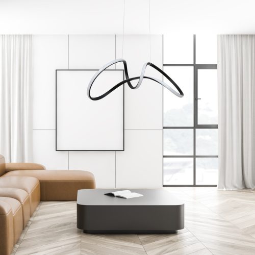 TESORO fekete 48W LED Milagro mennyezeti lámpa