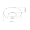 Felületre szerelhető LED mennyezeti lámpa arany kör alakú TOKYO 48W 50 cm CCT + Milagro távirányító