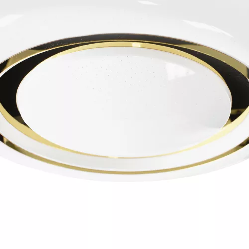 LED felületre szerelhető mennyezeti lámpa Arany kerek MEGAN 48W 48 cm CCT + Milagro távirányító