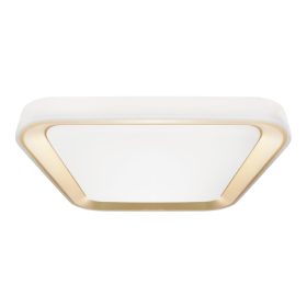   LED mennyezeti lámpa felületre szerelhető Gold Square QUADRO 38W 40 cm CCT + Milagro távirányító