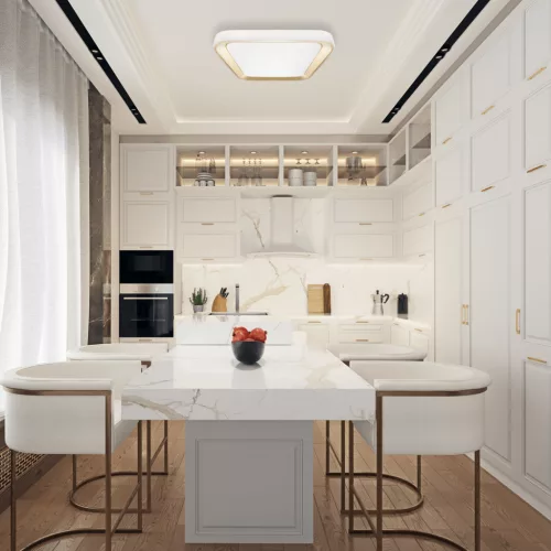 LED mennyezeti lámpa felület Gold Square QUADRO 66W 50 cm CCT + Milagro távirányító